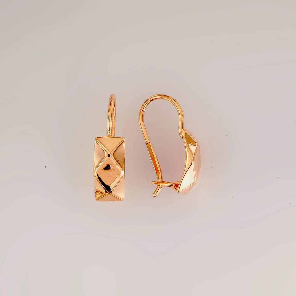Серьги из красного золота 585 пробы
