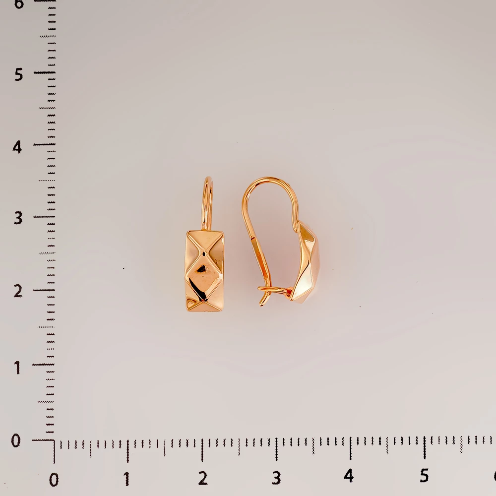 Серьги из красного золота 585 пробы