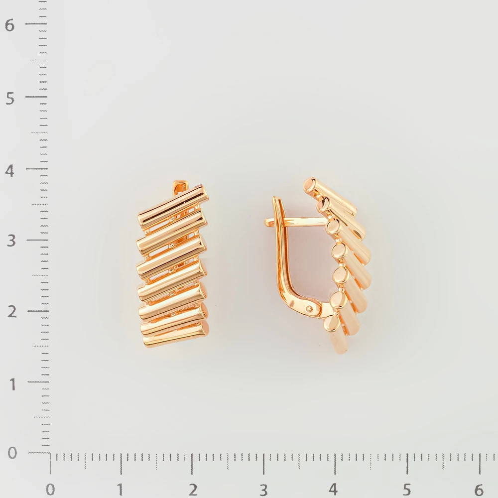 Серьги из красного золота 585 пробы