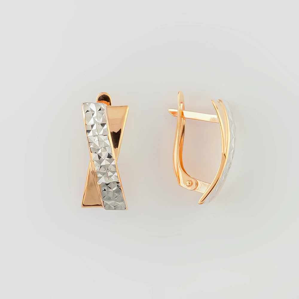 Серьги из красного золота 585 пробы