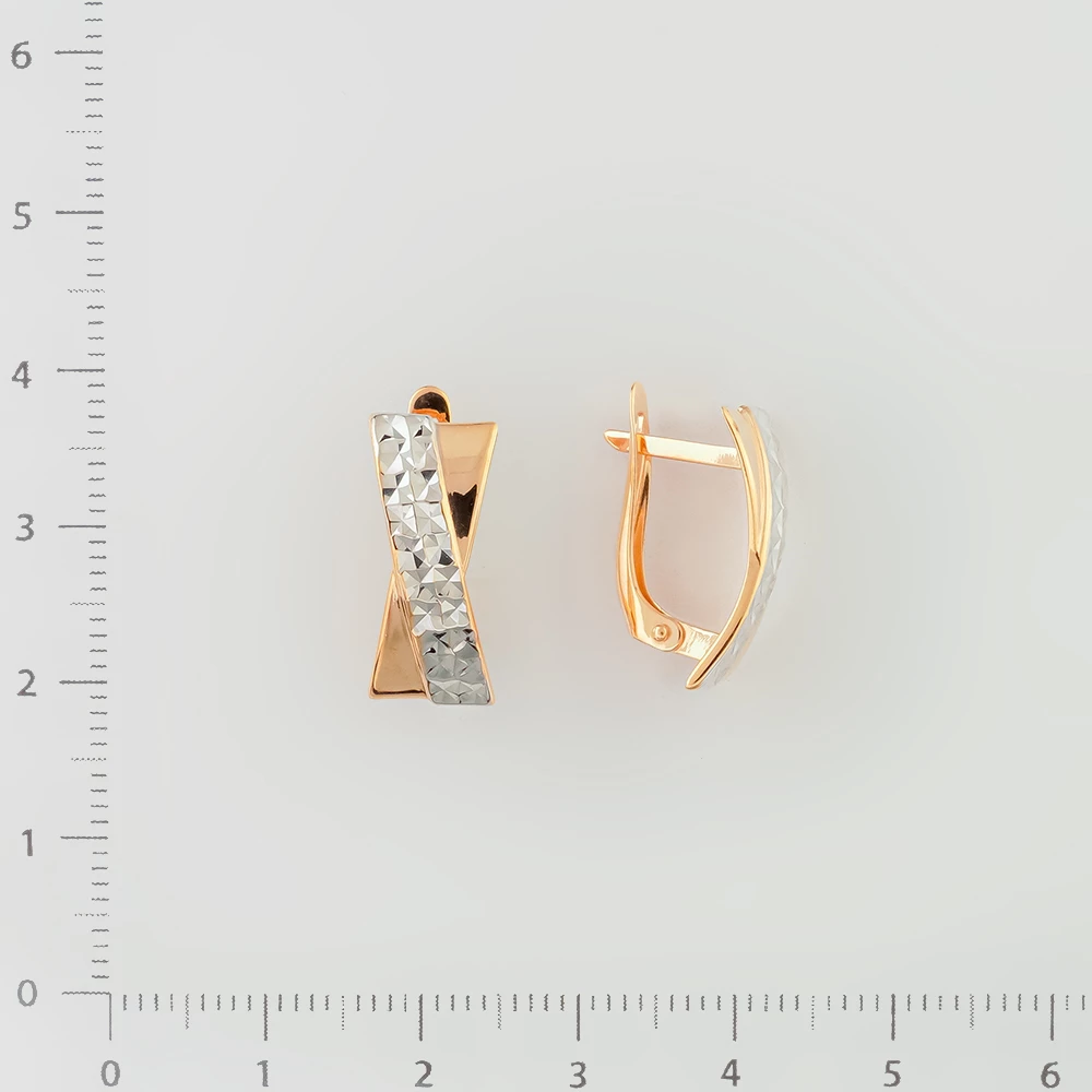 Серьги из красного золота 585 пробы