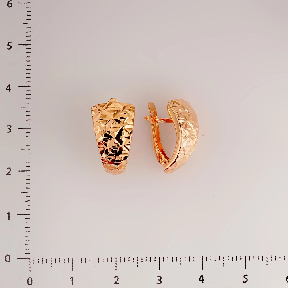 Серьги из красного золота 585 пробы