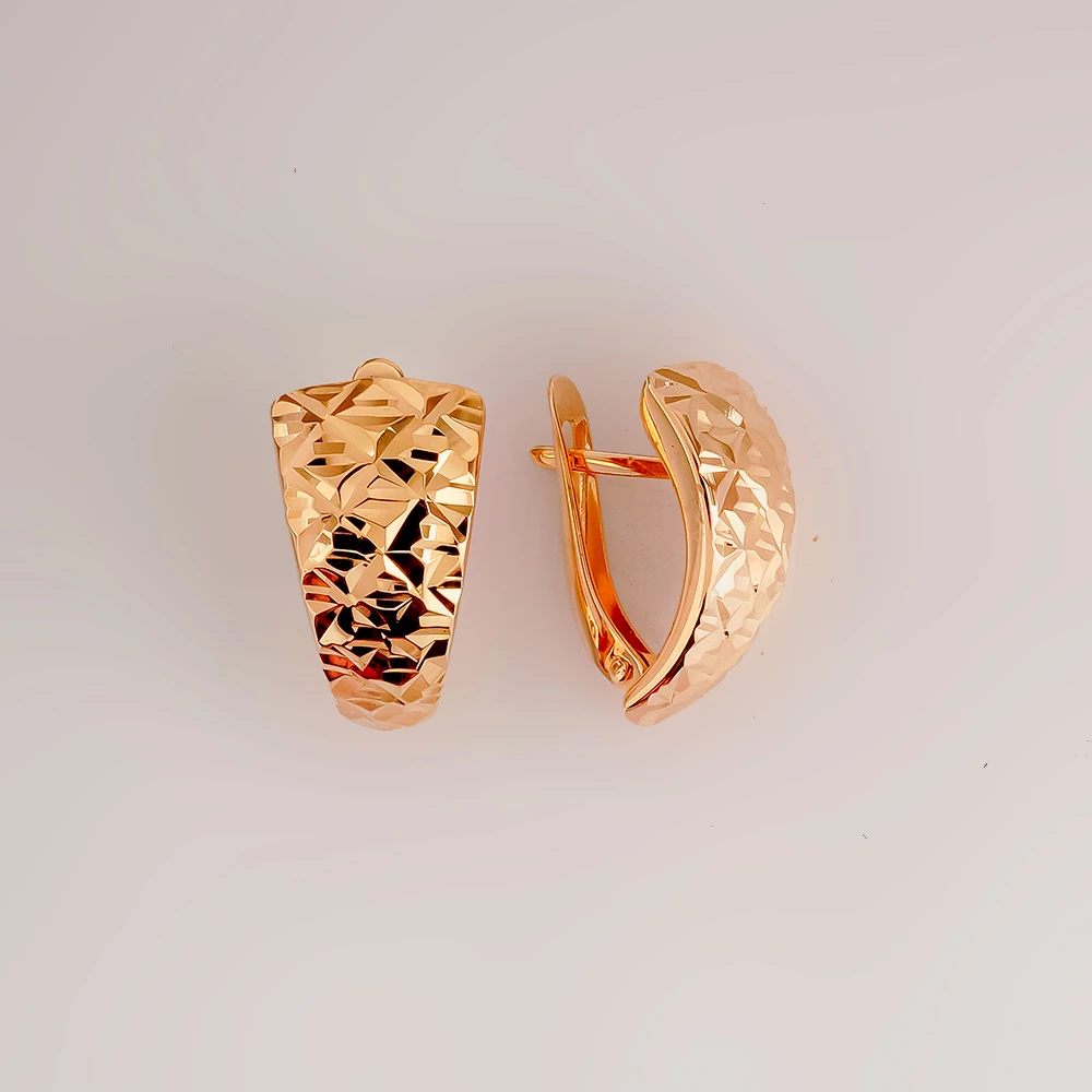 Серьги из красного золота 585 пробы