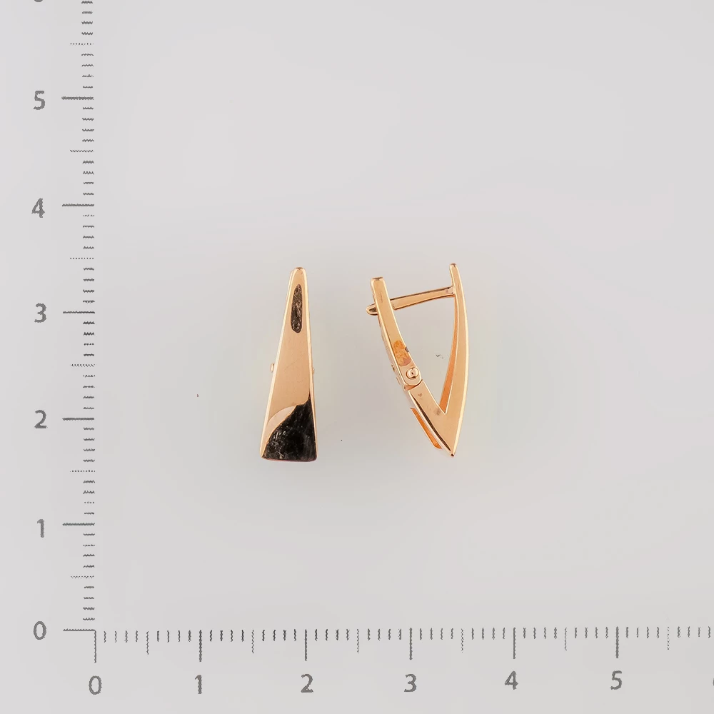 Серьги из красного золота 585 пробы