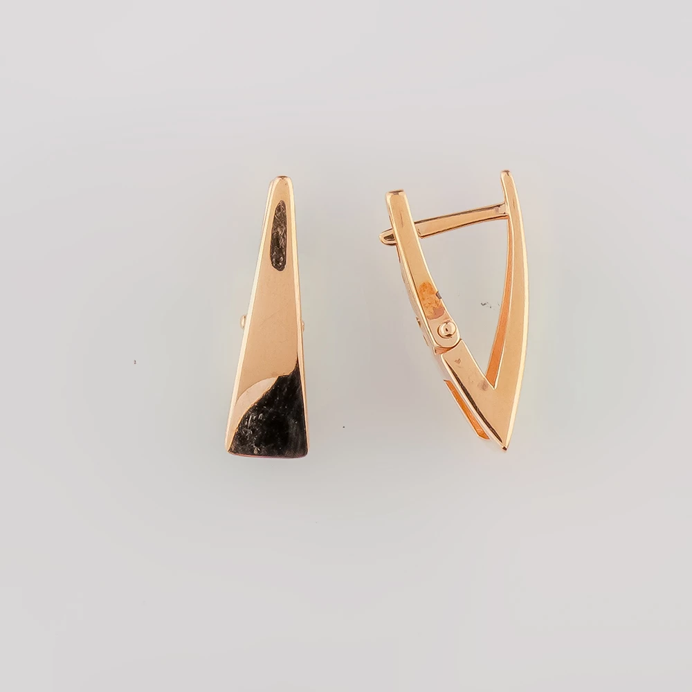 Серьги из красного золота 585 пробы