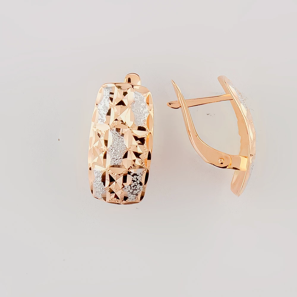 Серьги из красного золота 585 пробы