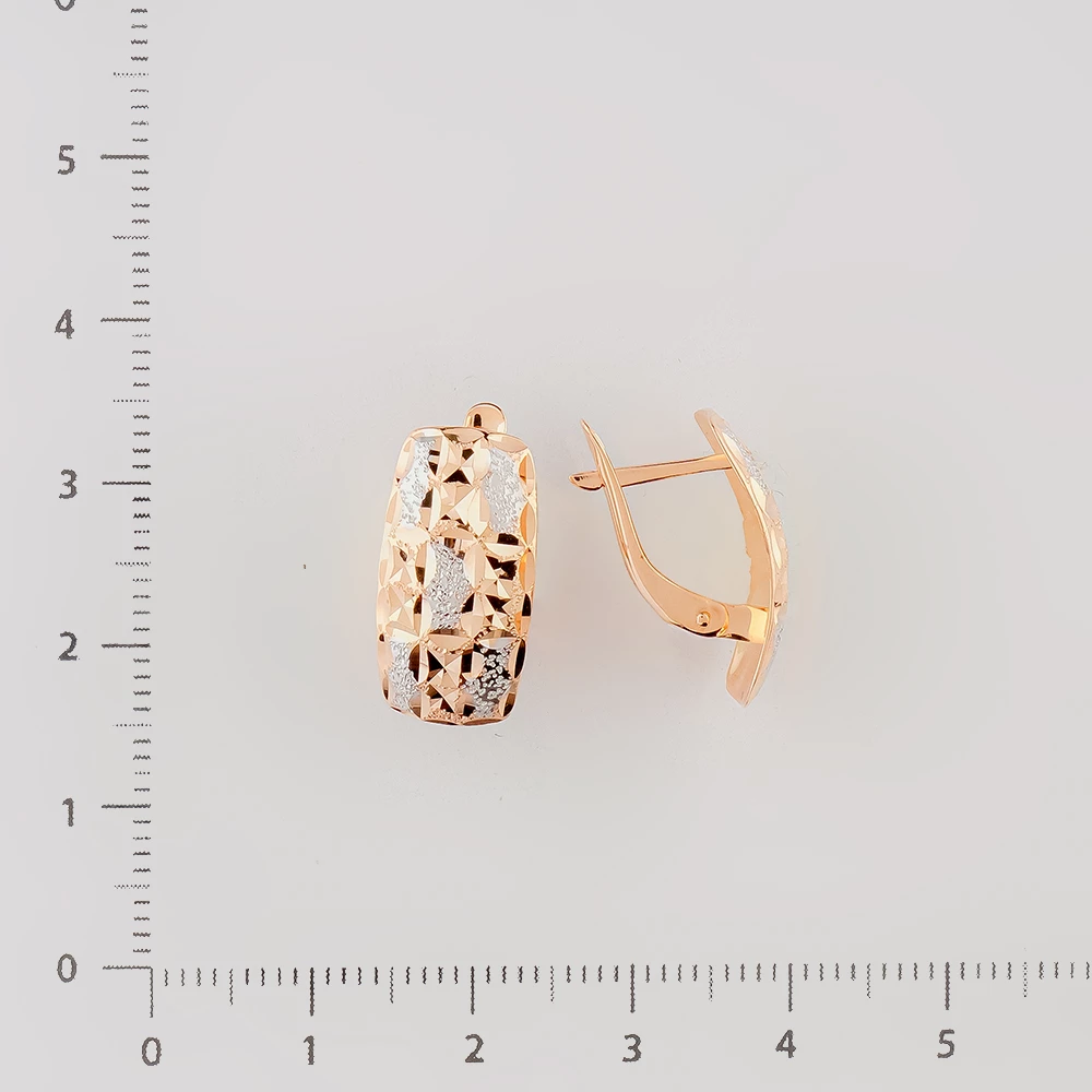 Серьги из красного золота 585 пробы