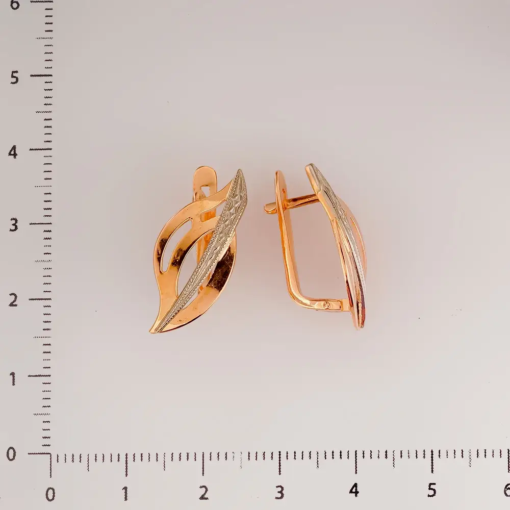 Серьги из красного золота 583 пробы