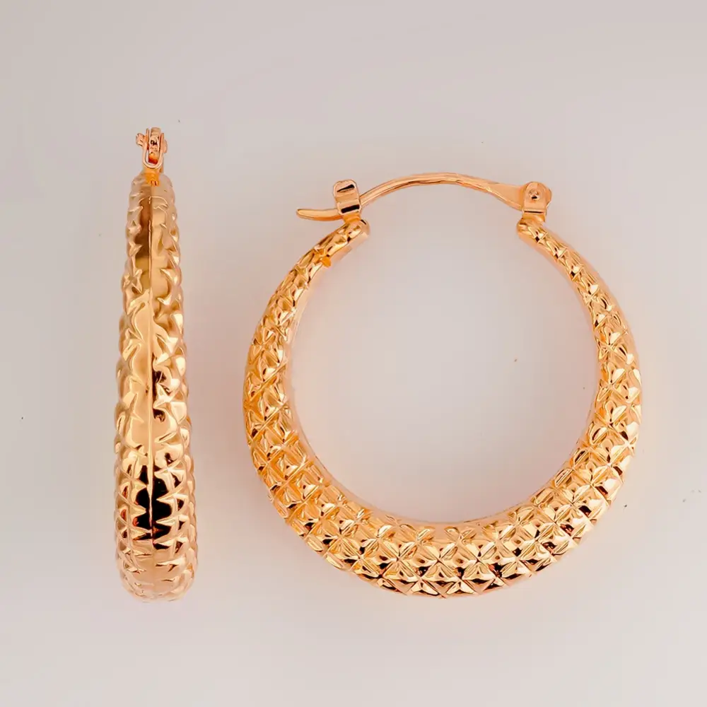 Серьги из красного золота 585 пробы