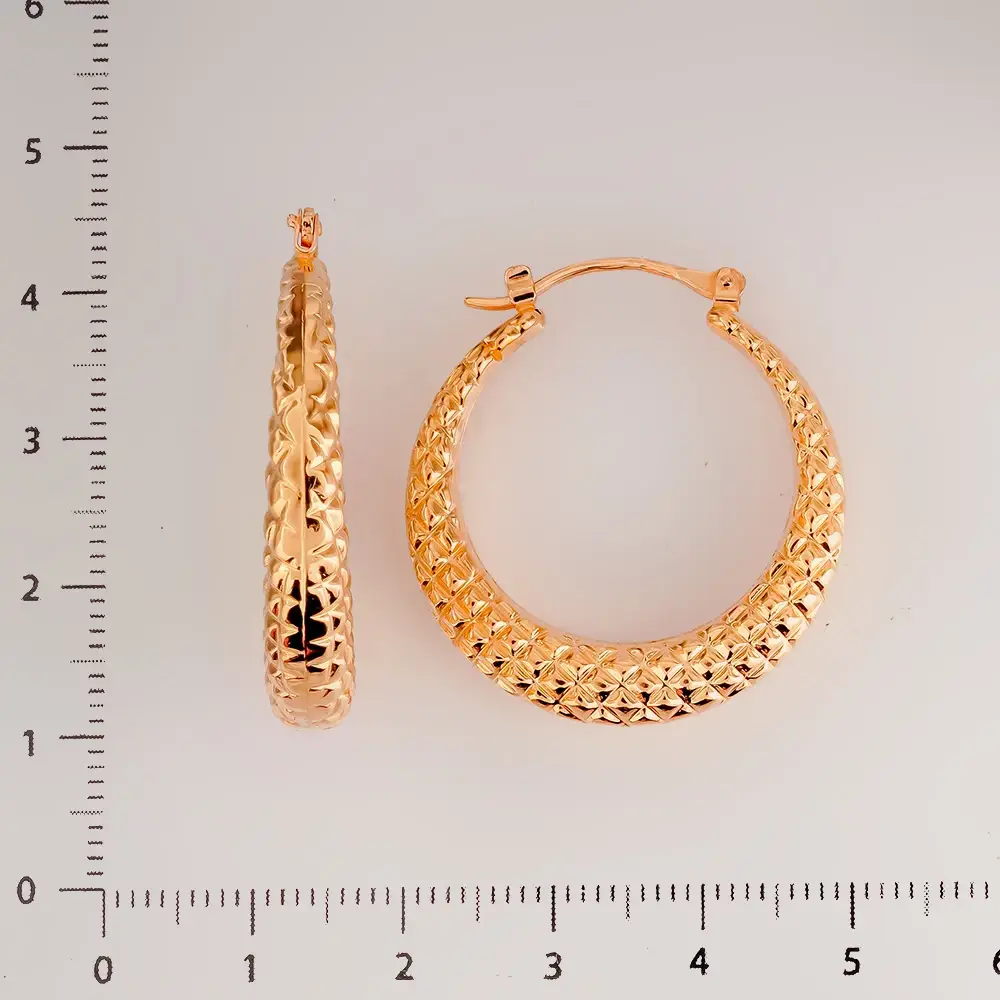Серьги из красного золота 585 пробы