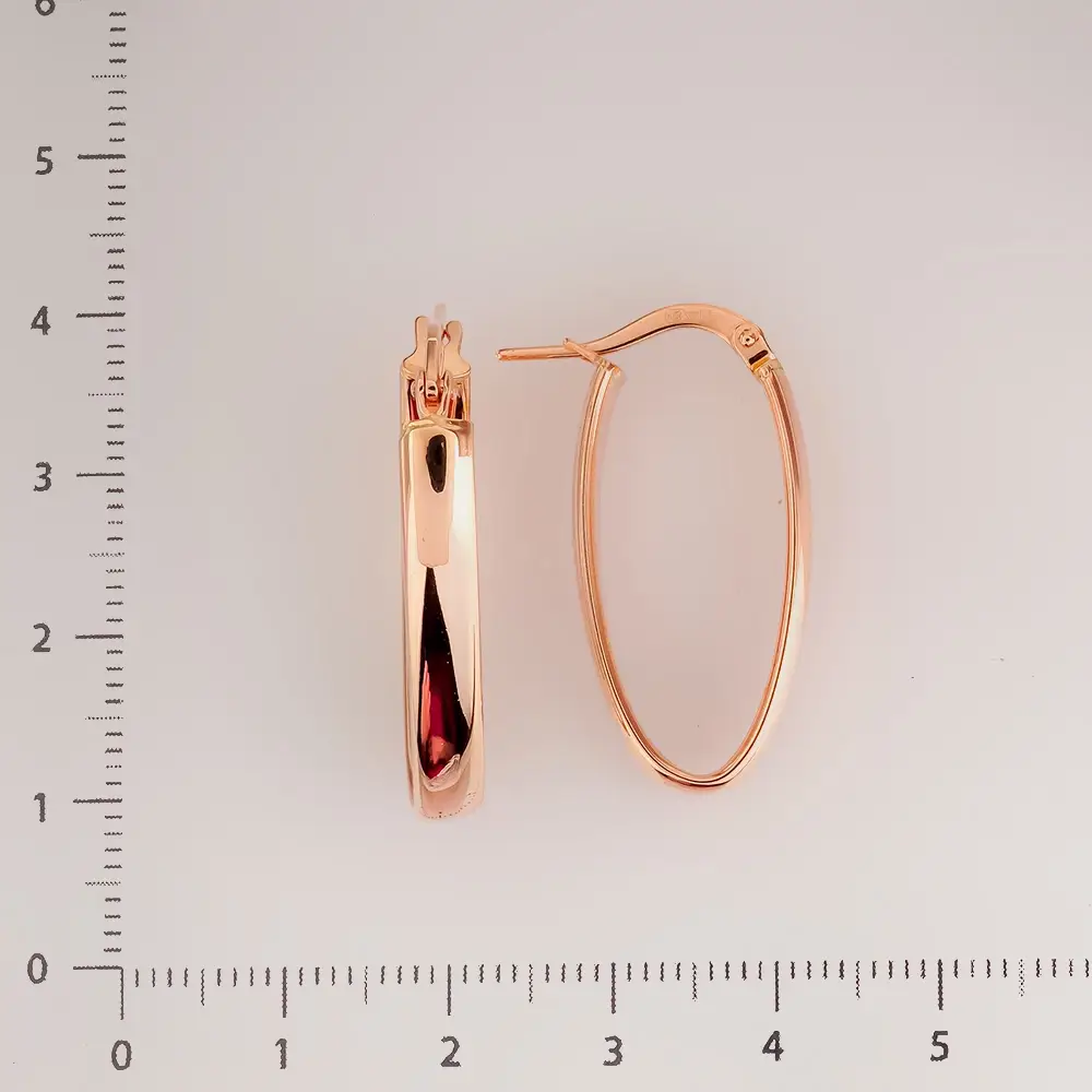 Серьги из красного золота 585 пробы
