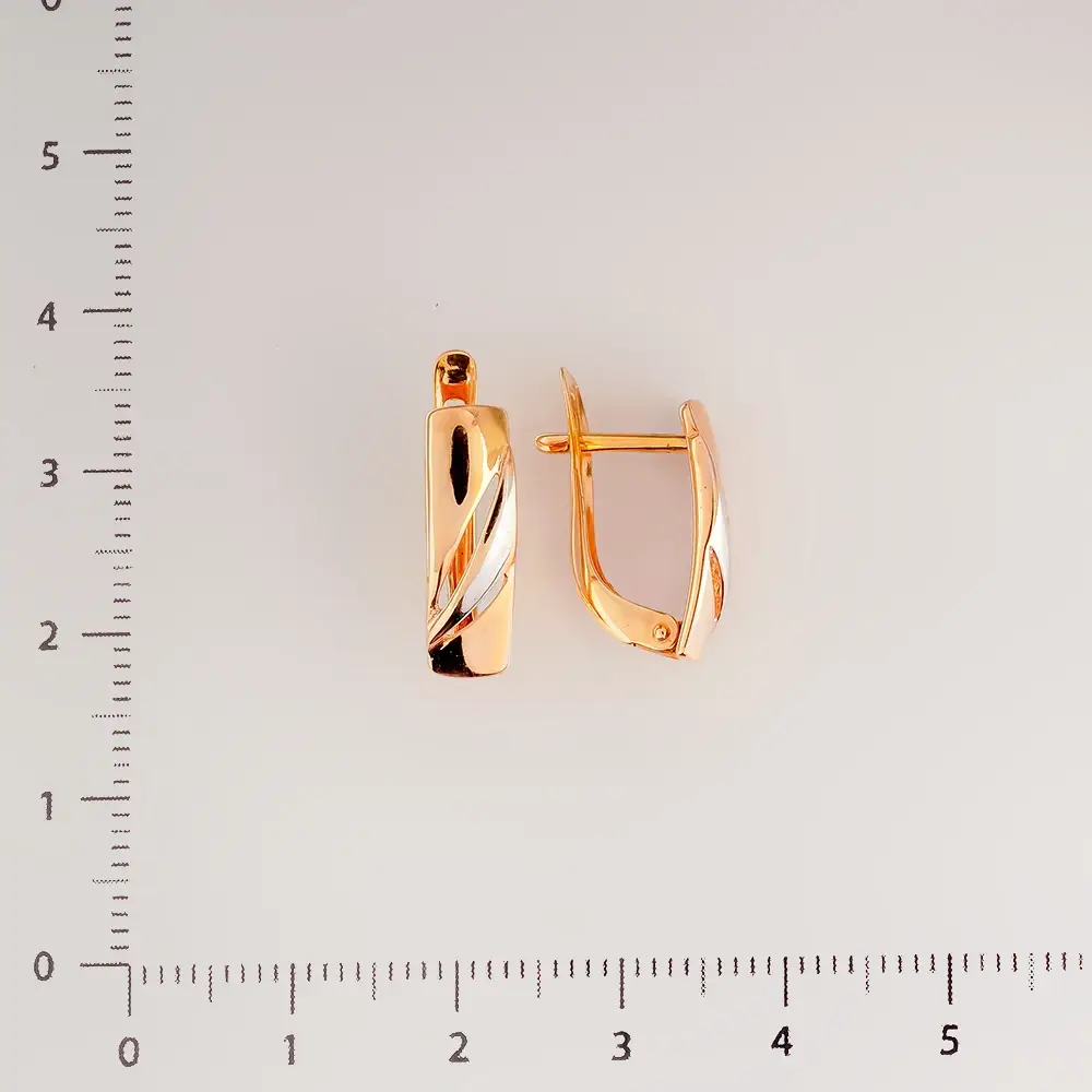 Серьги из красного золота 375 пробы