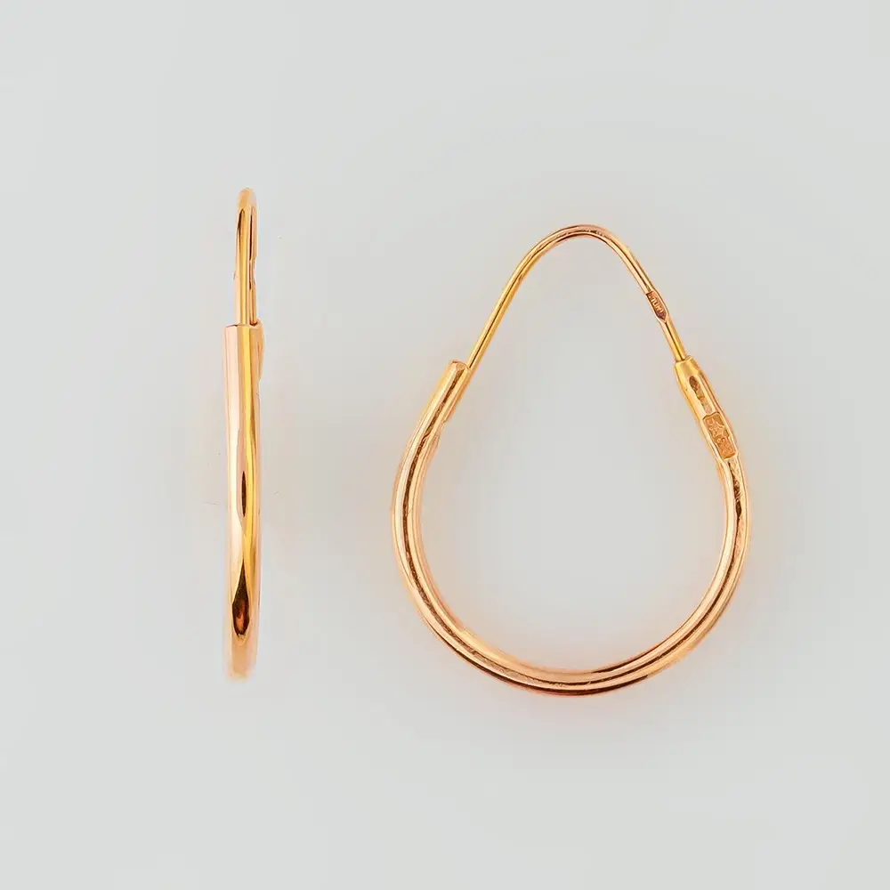 Серьги из красного золота 585 пробы