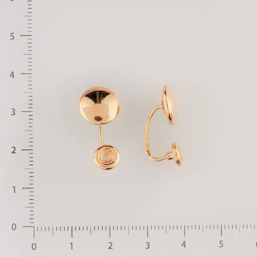 Серьги из красного золота 585 пробы
