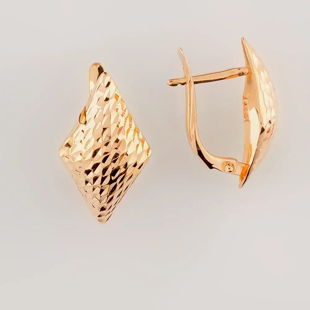 Серьги из красного золота 585 пробы