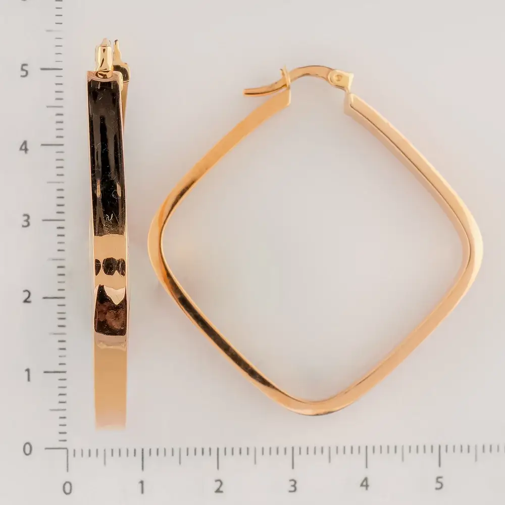 Серьги из красного золота 585 пробы