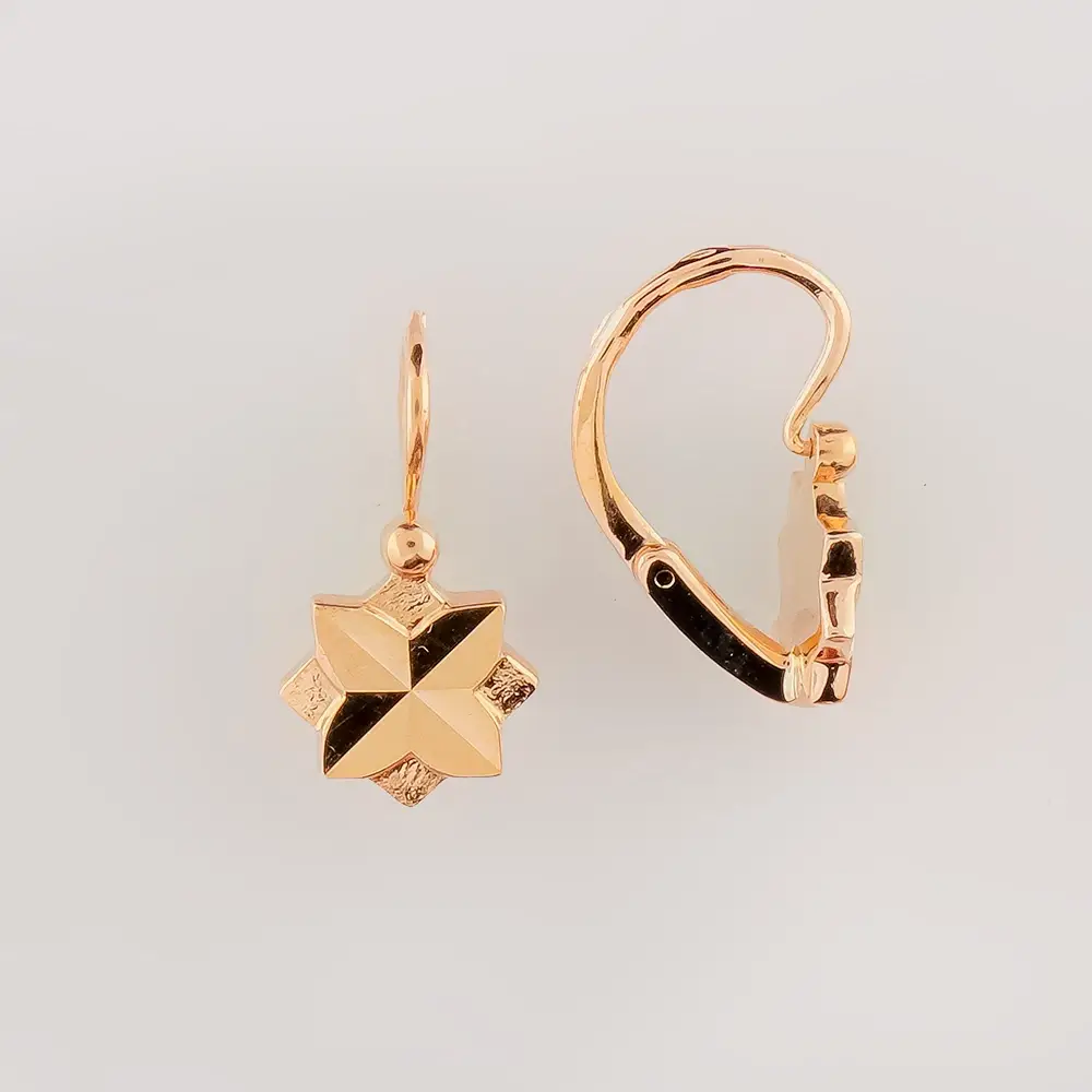 Серьги из красного золота 583 пробы 1