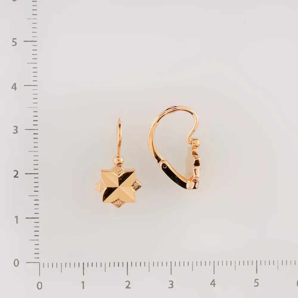 Серьги из красного золота 583 пробы 2