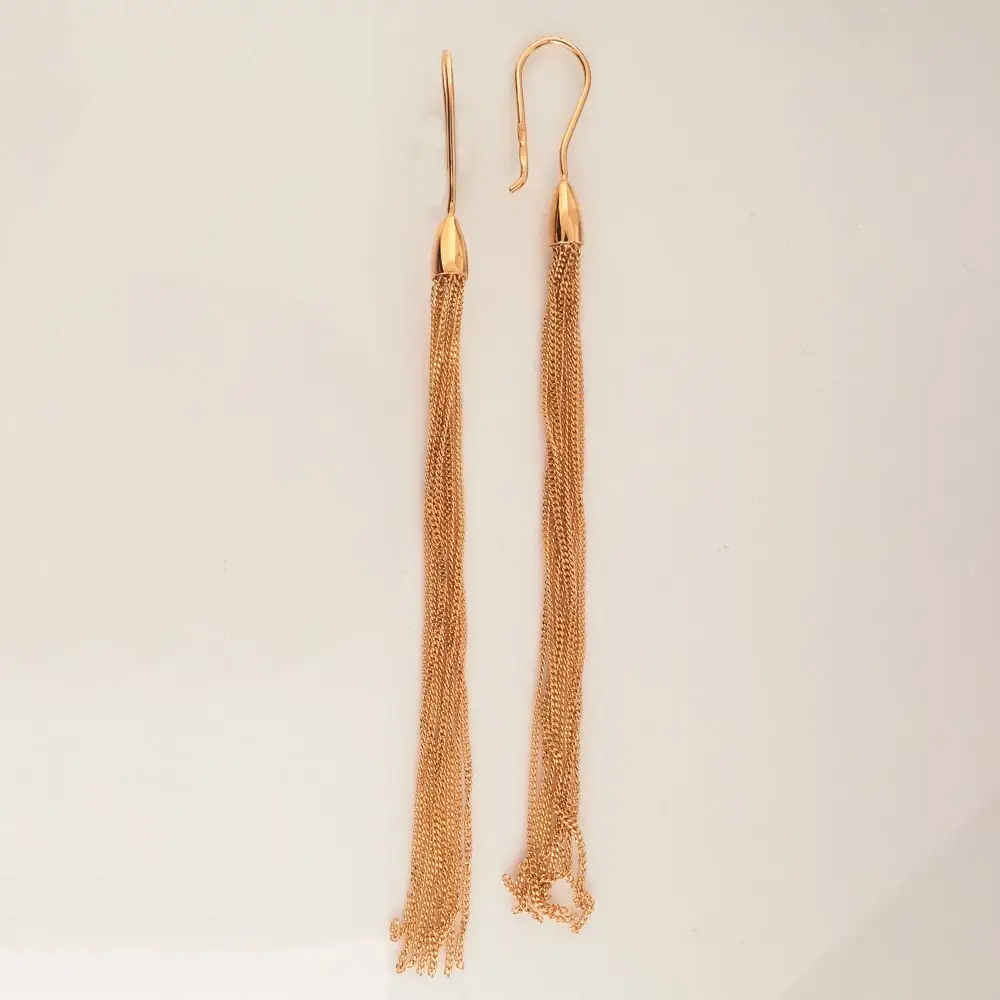 Серьги из красного золота 585 пробы