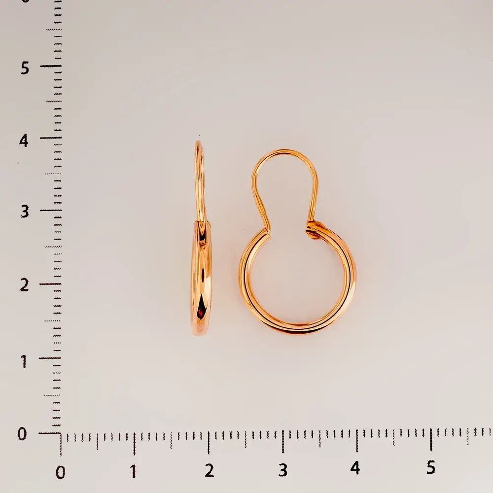 Серьги из красного золота 585 пробы