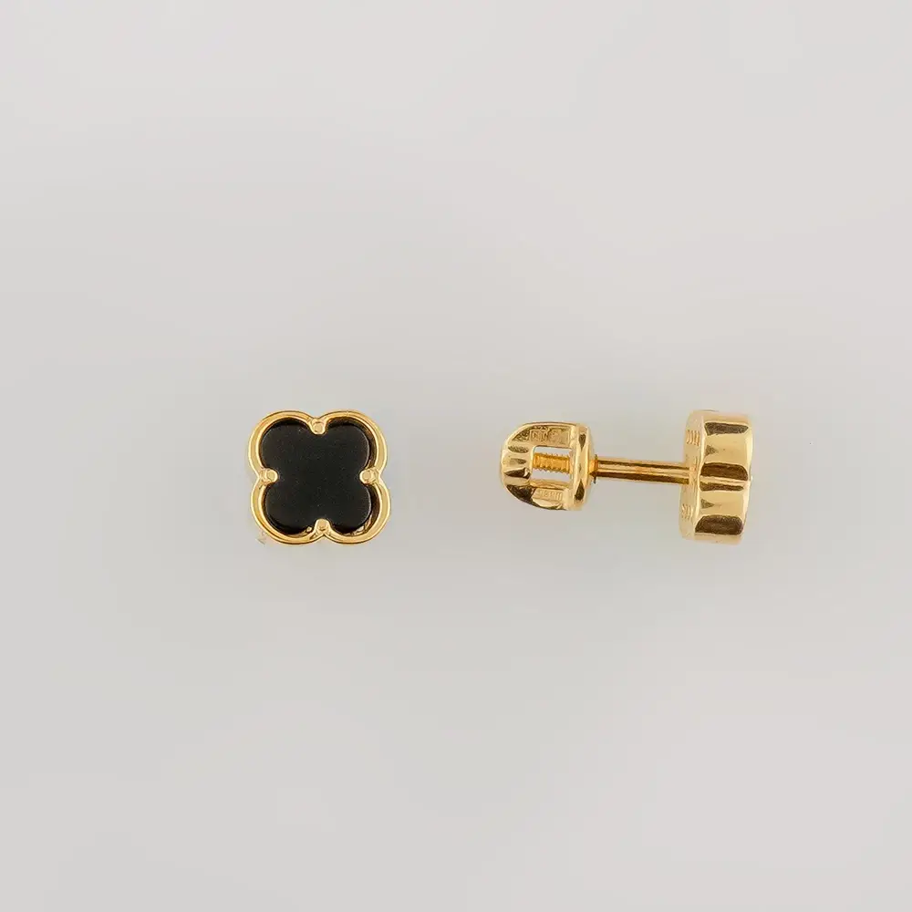 Серьги из желтого золота 585 пробы
