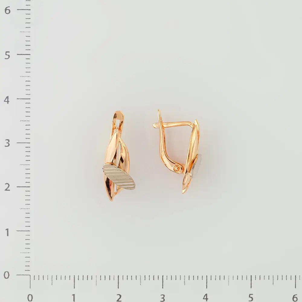 Серьги из красного золота 585 пробы