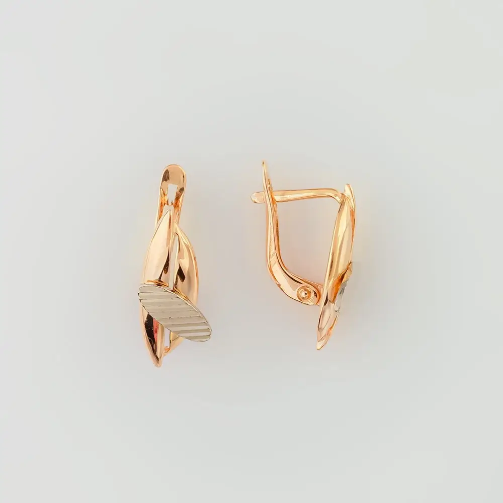 Серьги из красного золота 585 пробы