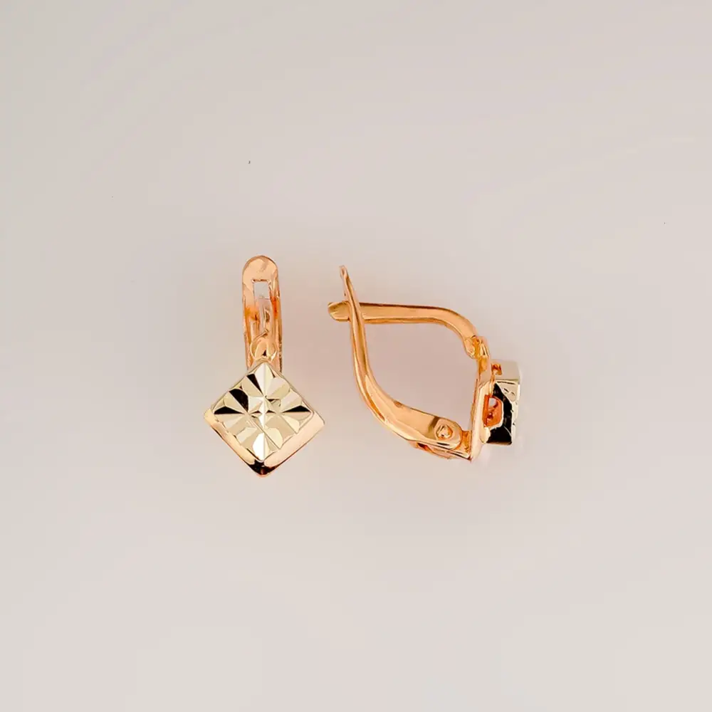 Серьги из красного золота 585 пробы