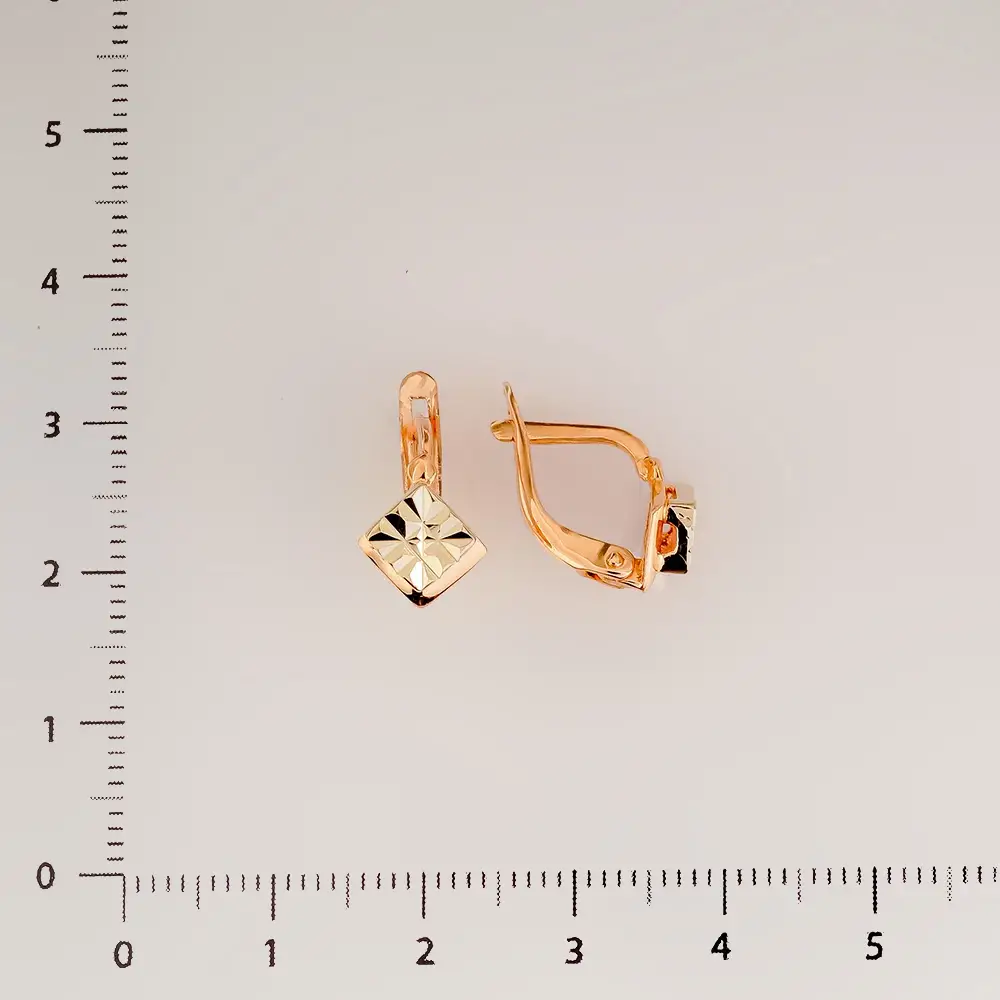 Серьги из красного золота 585 пробы