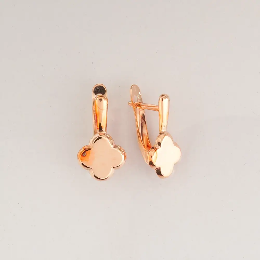 Серьги из красного золота 585 пробы