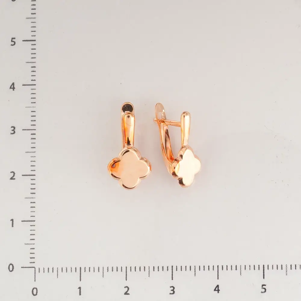 Серьги из красного золота 585 пробы