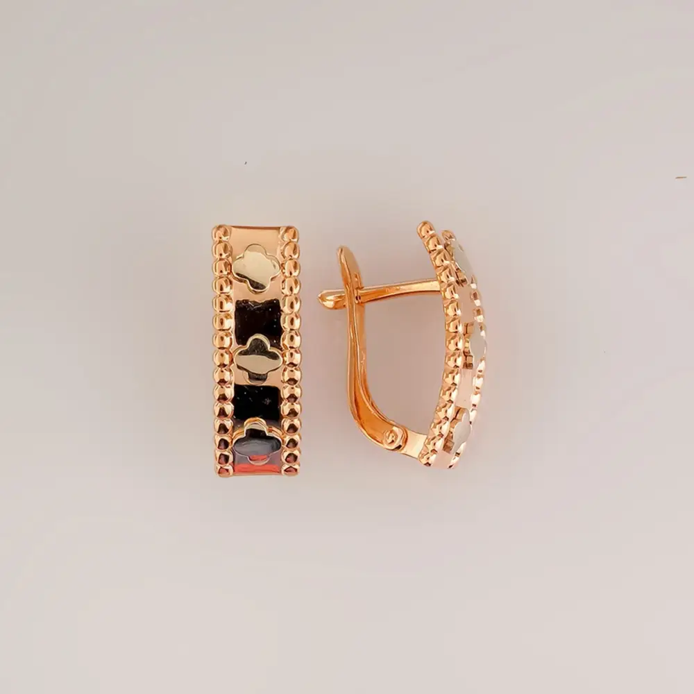 Серьги из красного золота 585 пробы