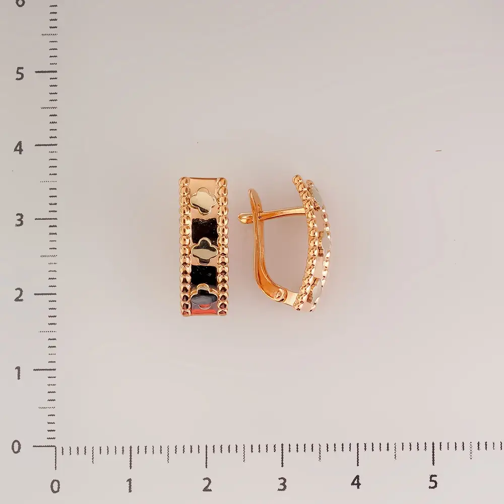 Серьги из красного золота 585 пробы
