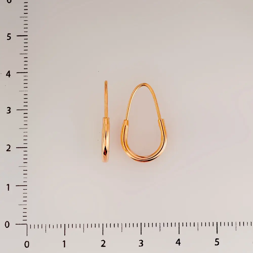 Серьги из красного золота 585 пробы