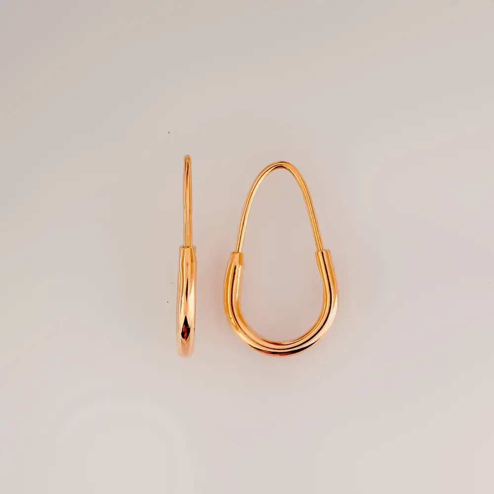 Серьги из красного золота 585 пробы
