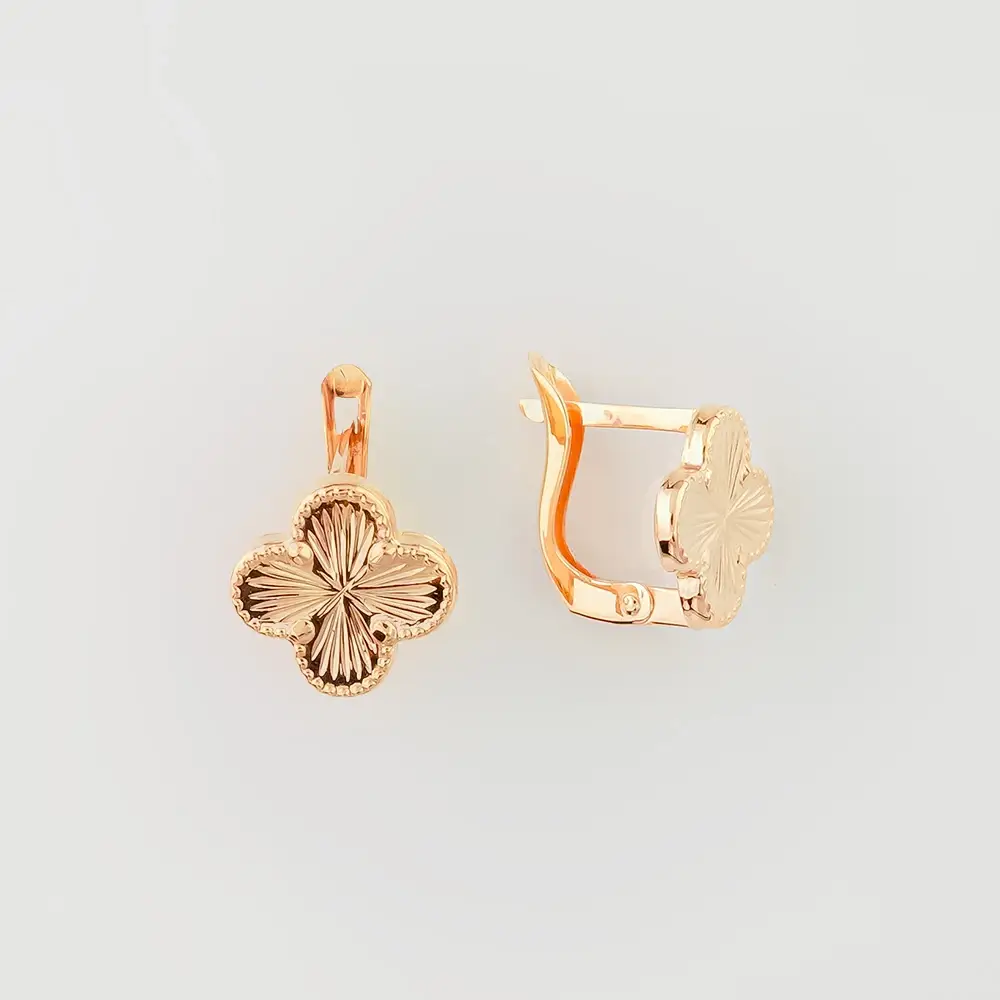 Серьги из красного золота 585 пробы