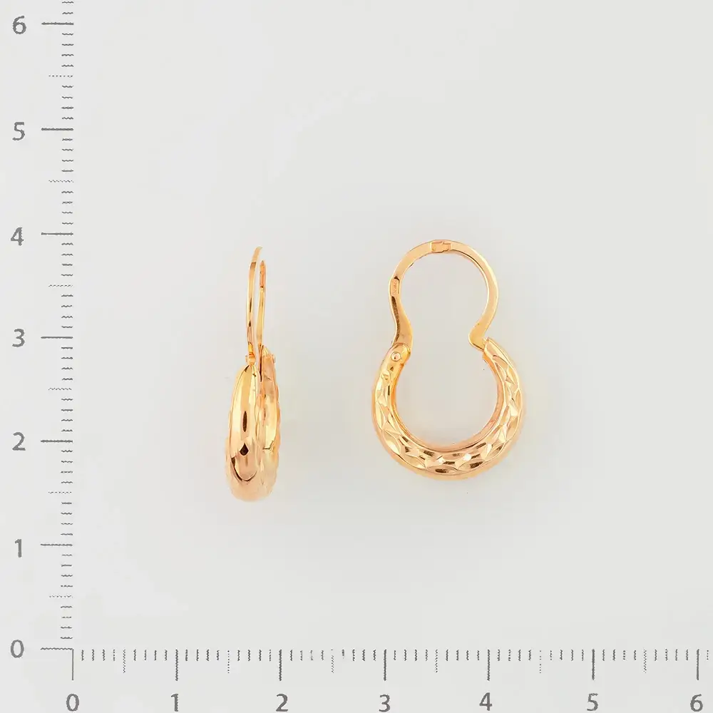 Серьги из красного золота 585 пробы