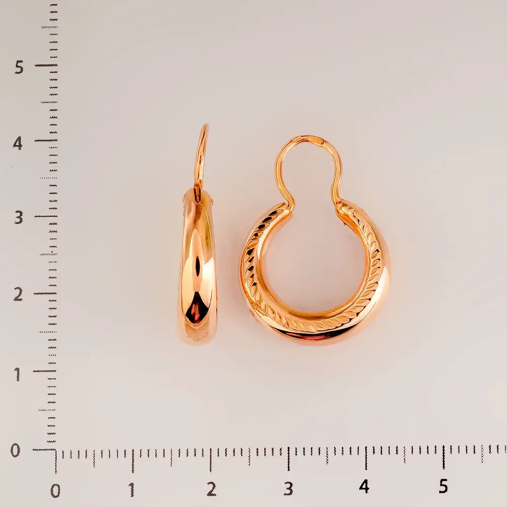 Серьги из красного золота 585 пробы