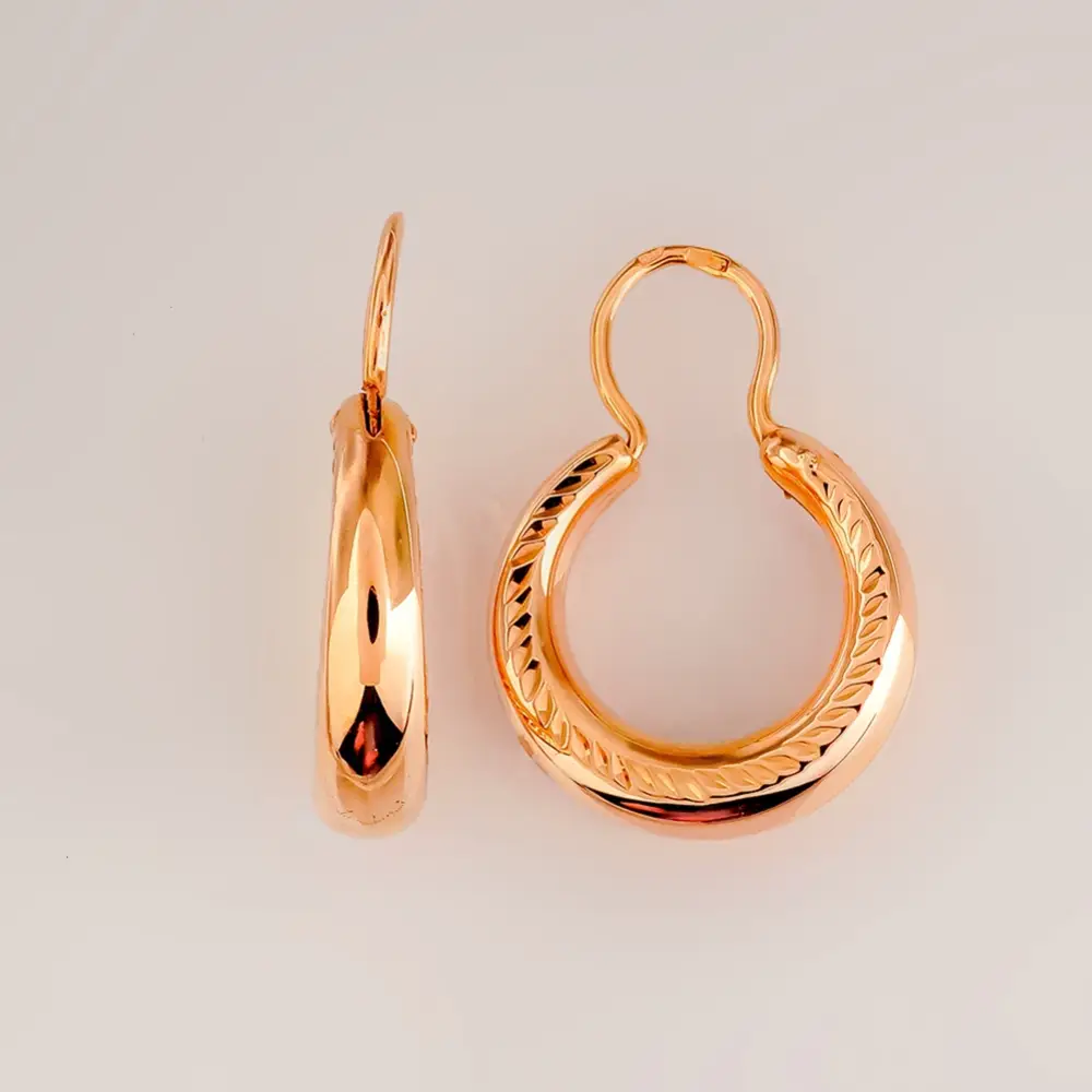 Серьги из красного золота 585 пробы