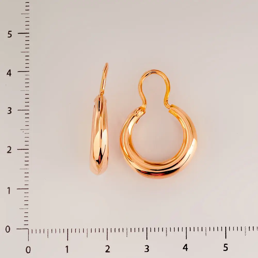 Серьги из красного золота 585 пробы