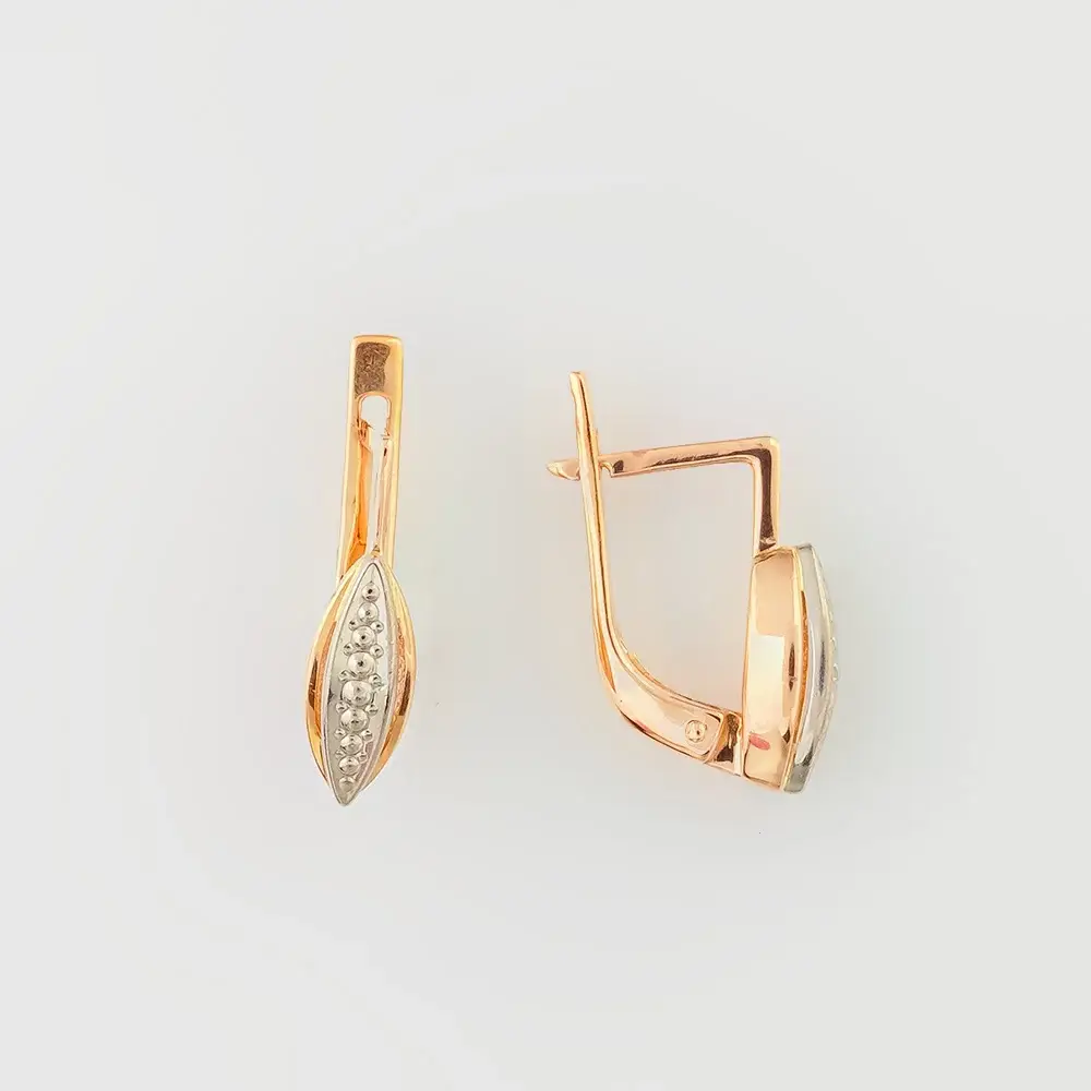Серьги из красного золота 583 пробы