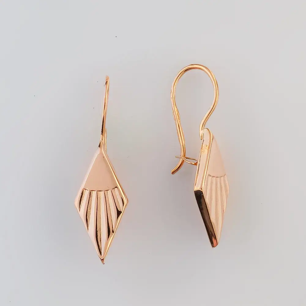 Серьги из красного золота 583 пробы