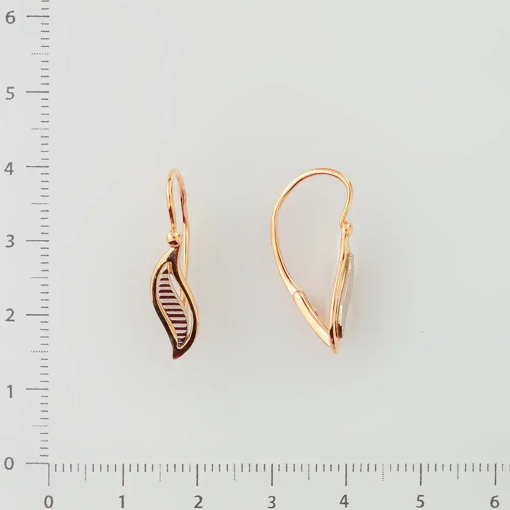 Серьги из красного золота 583 пробы