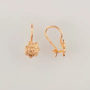 Серьги из красного золота 585 пробы