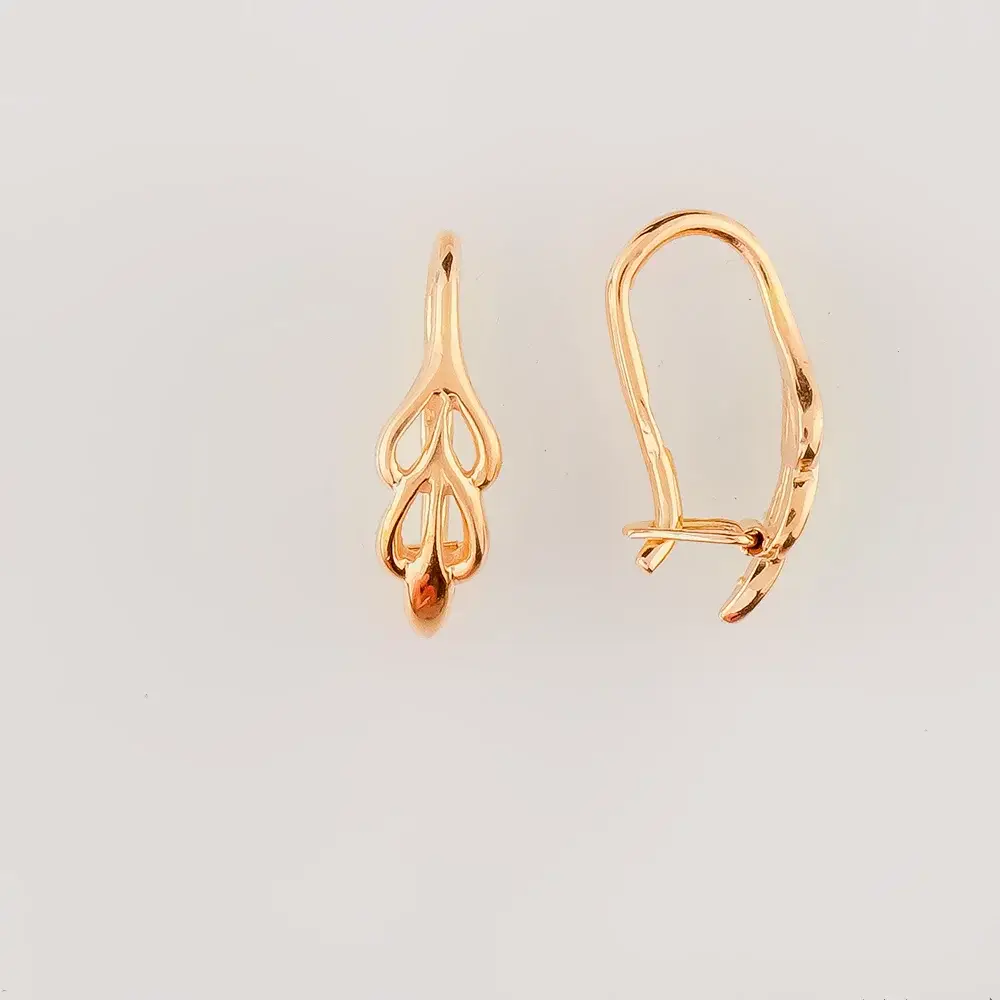 Серьги из красного золота 583 пробы
