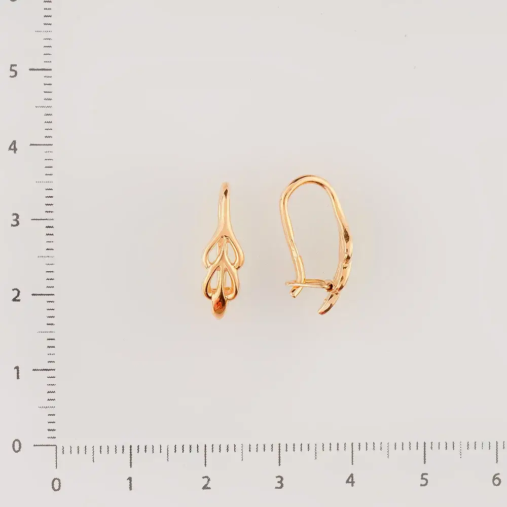 Серьги из красного золота 583 пробы