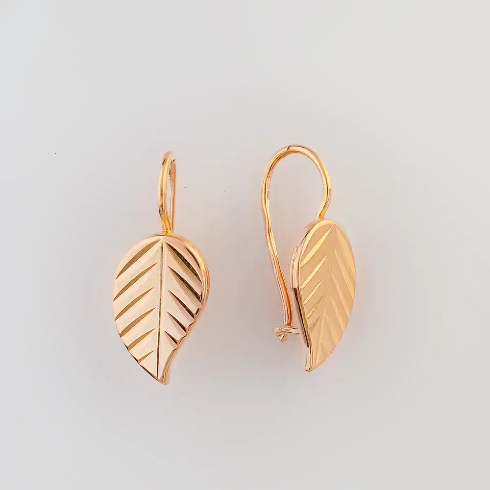 Серьги из красного золота 583 пробы