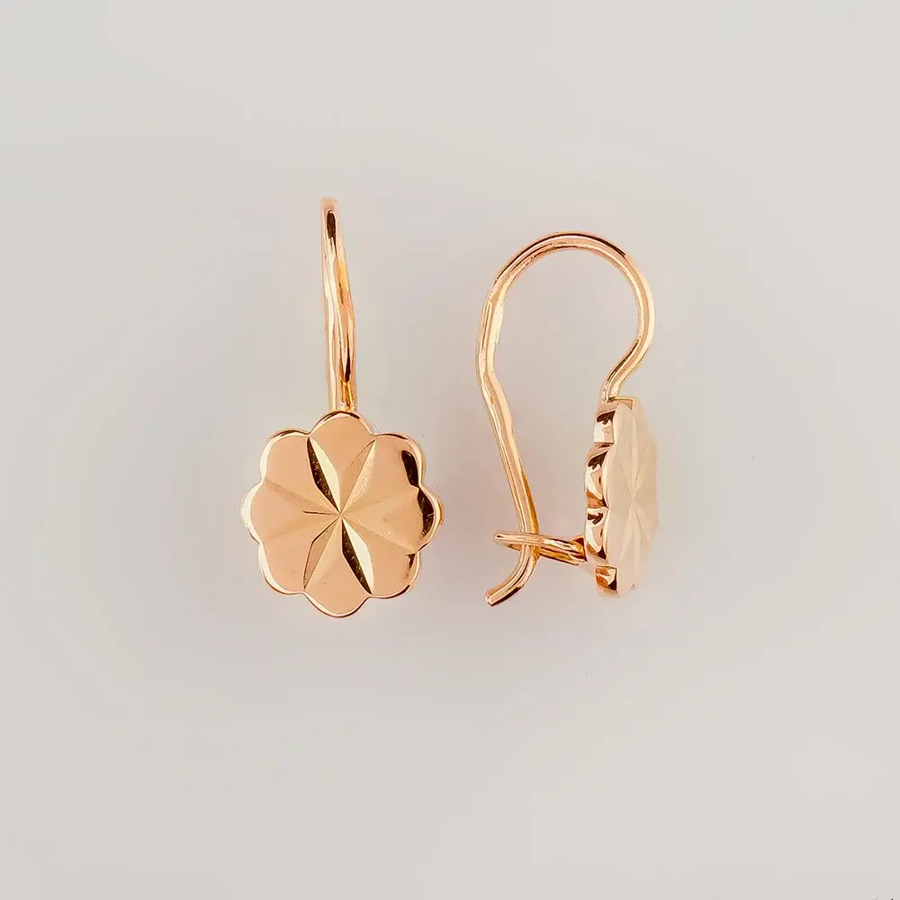Серьги из красного золота 583 пробы