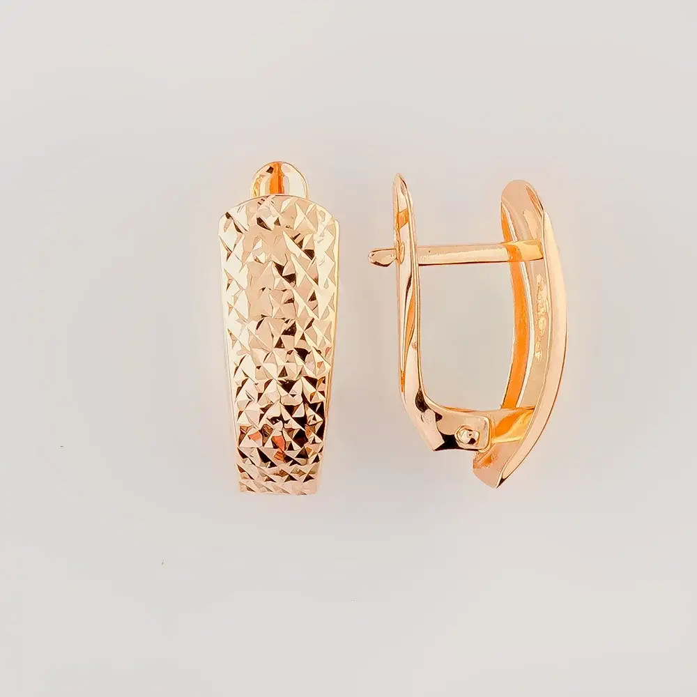 Серьги из красного золота 585 пробы 1