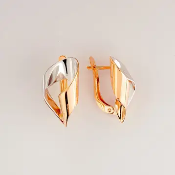 Серьги из красного золота 585 пробы